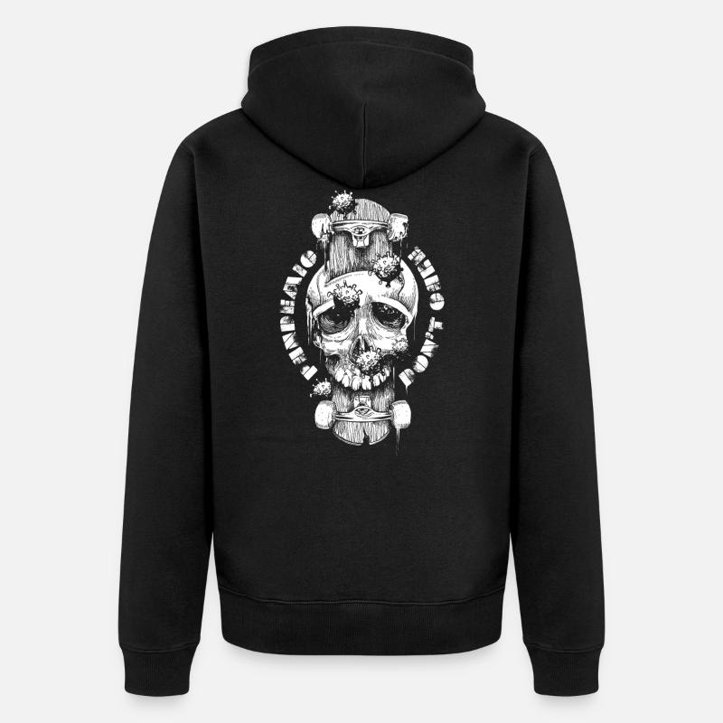 Patineur pandémique - Veste à capuche bio Premium Unisexe - noir