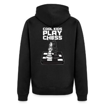 Échecs jeu d’échecs Chess Enfants - Veste à capuche bio Premium Unisexe - noir - Dos - Nico (187cm)