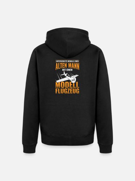Modellflug - Unisex Premium Bio Zip Hoodie - Schwarz