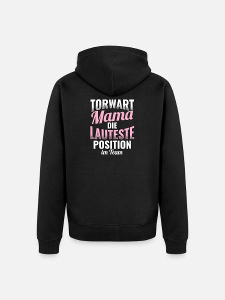 Fußball Geschenkidee Torwart - Unisex Premium Bio Zip Hoodie - Schwarz