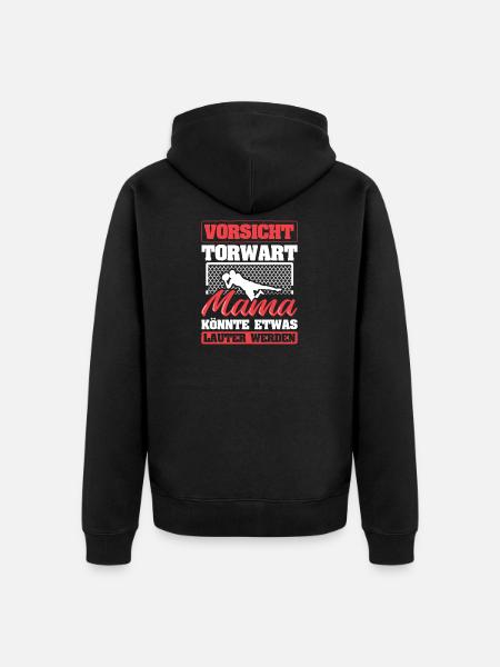 Torwart - Unisex Premium Bio Zip Hoodie - Schwarz