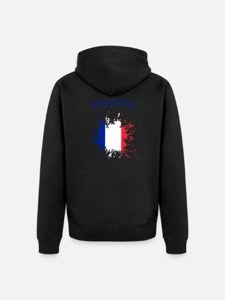 Frankreich france french French - Veste à capuche bio Premium Unisexe - noir