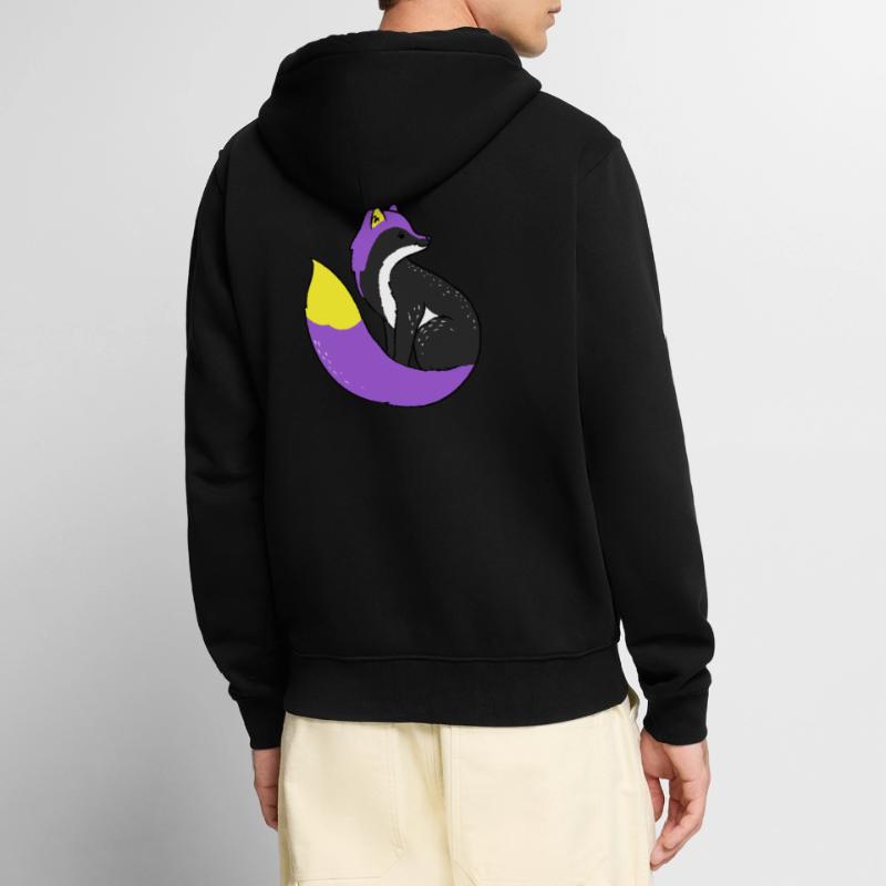 Nonbinary Fox Nonbinary Pride Unisex Premium Organic Zip Hoodie