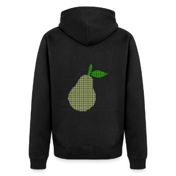 poire - Veste à capuche bio Premium Unisexe - noir - Dos - Nico (187cm)