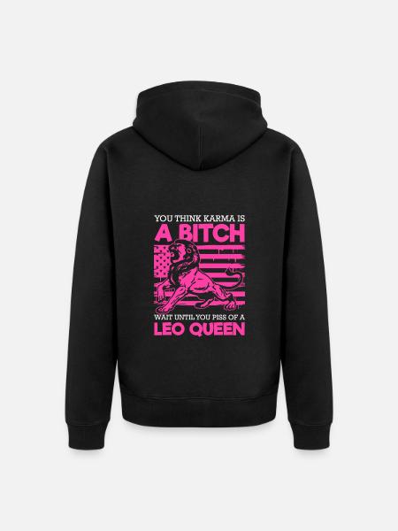Sternzeichen Stern Aberglaube - Unisex Premium Bio Zip Hoodie - Schwarz