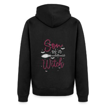 Sorcellerie Wife Halloween Wicca - Veste à capuche bio Premium Unisexe - noir - Dos - Nico (187cm)