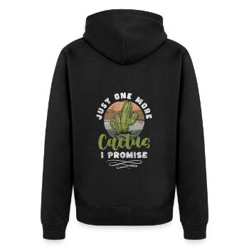 Plante d’eau épineuse - Veste à capuche bio Premium Unisexe - noir - Dos - Nico (187cm)