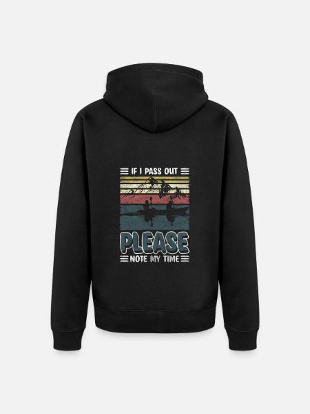 Rowing Machine Rowing Water Power - Unisex Premium Organic Zip Hoodie - black