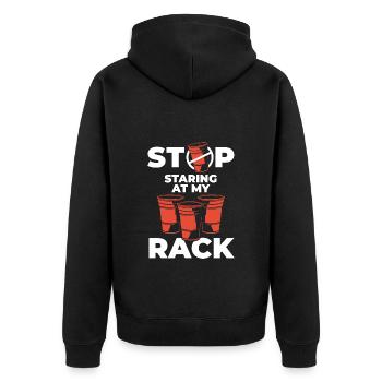 Beerpong Mug à boire - Veste à capuche bio Premium Unisexe - noir - Dos - Nico (187cm)