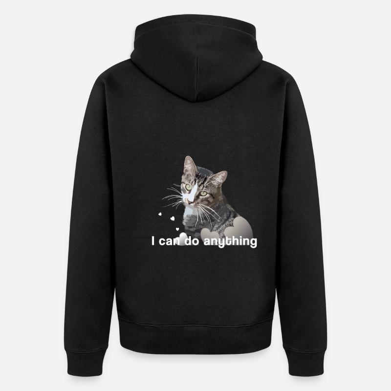 Chat Mietze Chaton chat - Veste à capuche bio Premium Unisexe - noir