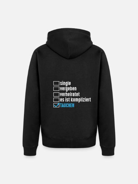 Schullehrer Lehrer - Unisex Premium Bio Zip Hoodie - Schwarz