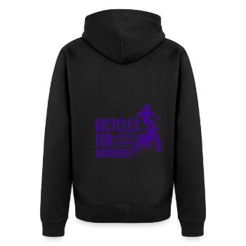 Moto Motocross Bike Racing Motorsport - Veste à capuche bio Premium Unisexe - noir - Dos - Nico (187cm)