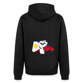 Faust Filipino Philippines - Veste à capuche bio Premium Unisexe - noir - Dos - Nico (187cm)