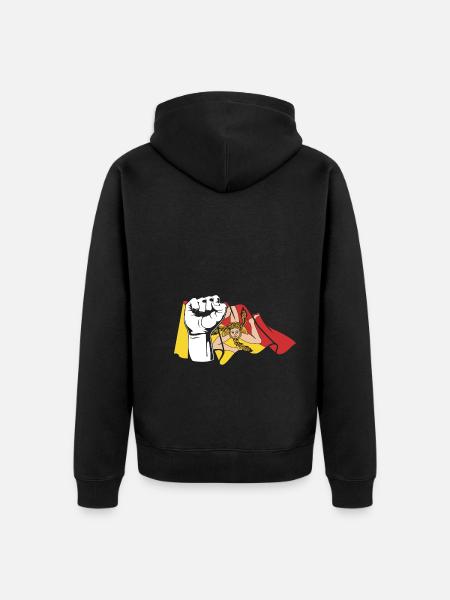 Faust Sicile Sicile - Veste à capuche bio Premium Unisexe - noir