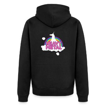 Heavy Metal - Veste à capuche bio Premium Unisexe - noir - Dos - Nico (187cm)