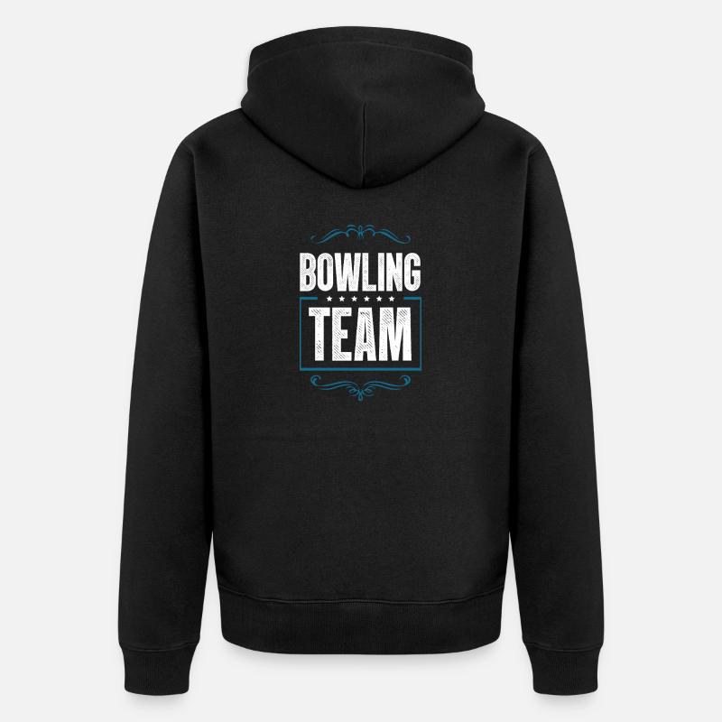 Équipe de bowling - Veste à capuche bio Premium Unisexe - noir