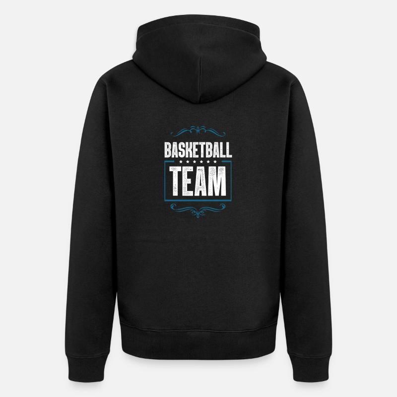 Équipe de basket-ball - Veste à capuche bio Premium Unisexe - noir