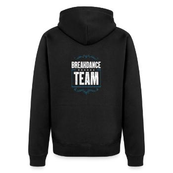 Équipe de breakdance - Veste à capuche bio Premium Unisexe - noir - Dos - Nico (187cm)