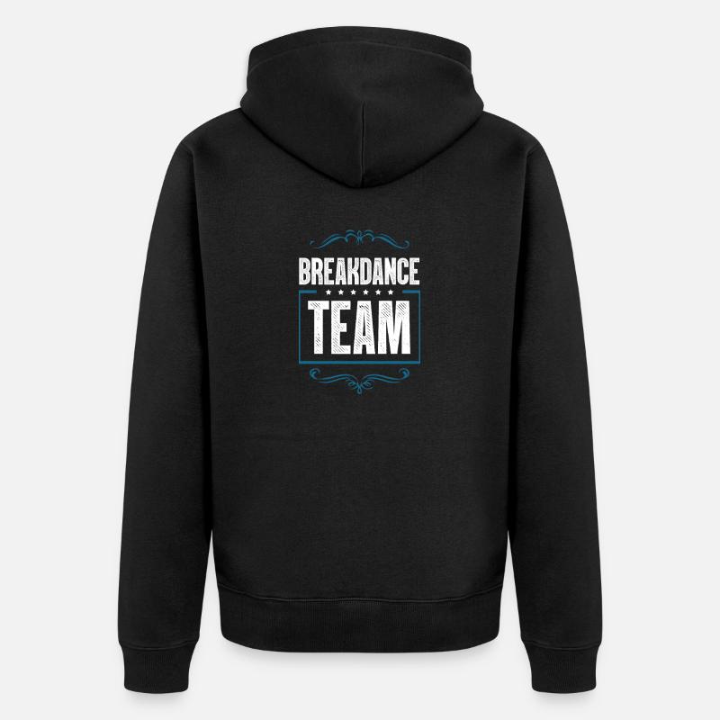 Équipe de breakdance - Veste à capuche bio Premium Unisexe - noir