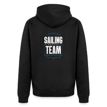 Equipe de voile - Veste à capuche bio Premium Unisexe - noir - Dos - Nico (187cm)