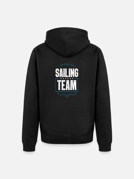 Sailing Team - Unisex Premium Organic Zip Hoodie - black