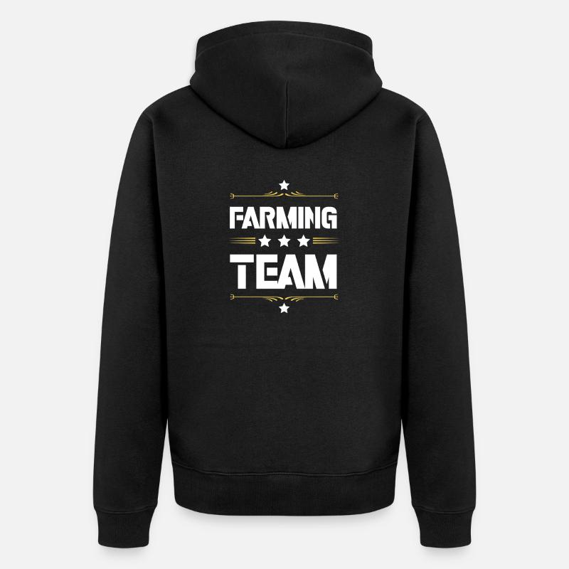 Équipe agricole - Veste à capuche bio Premium Unisexe - noir