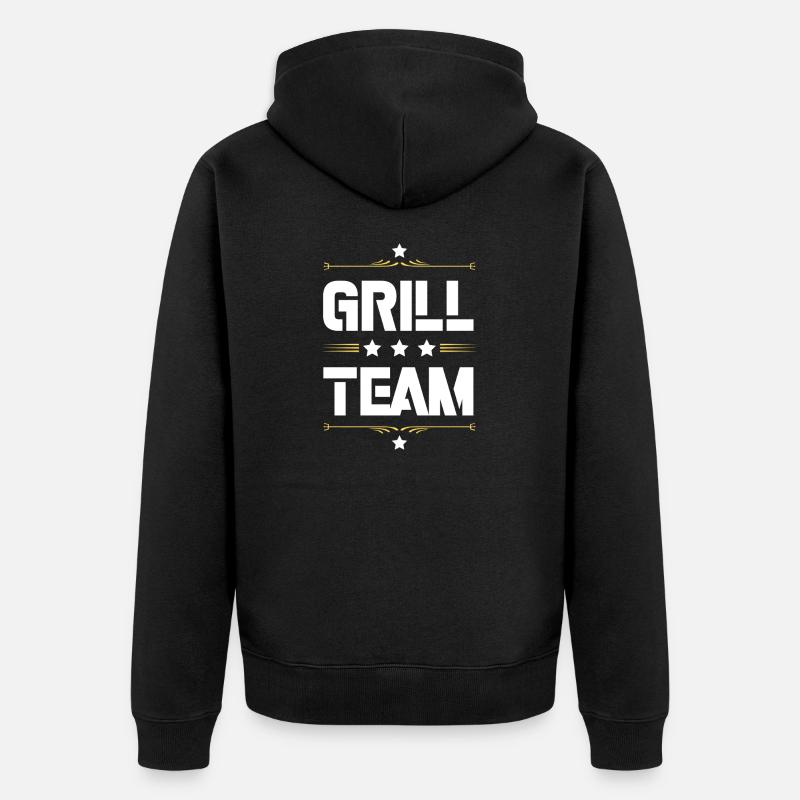 Équipe Grill - Veste à capuche bio Premium Unisexe - noir