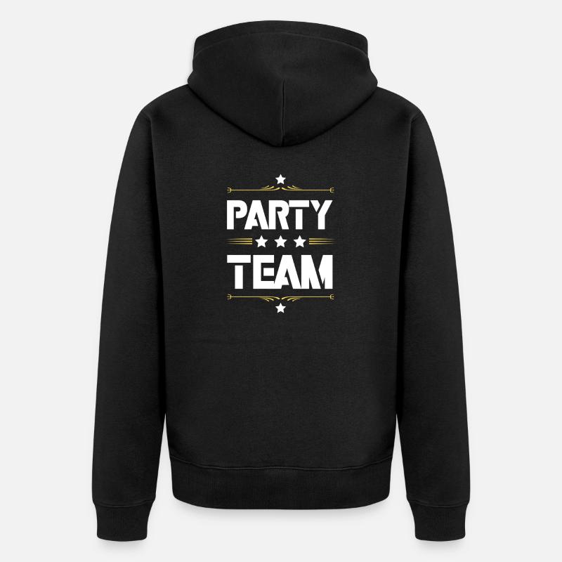 Équipe du parti - Veste à capuche bio Premium Unisexe - noir