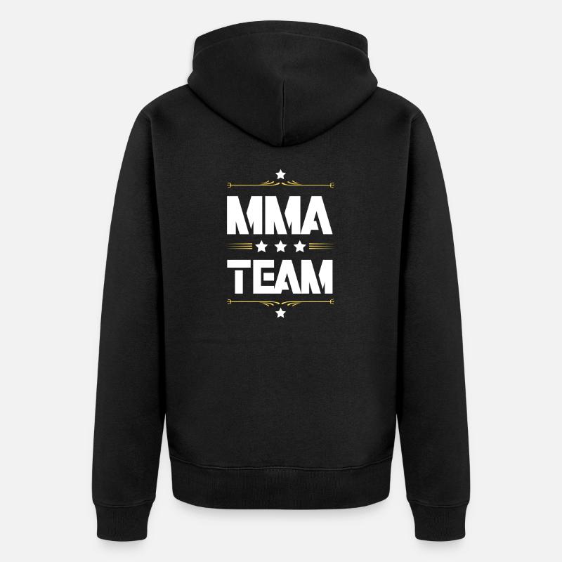 Mma Team - Unisex Premium Bio Zip Hoodie - Schwarz