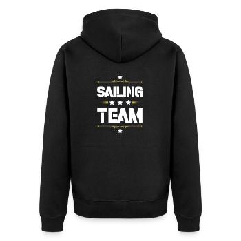 Equipe de voile - Veste à capuche bio Premium Unisexe - noir - Dos - Nico (187cm)
