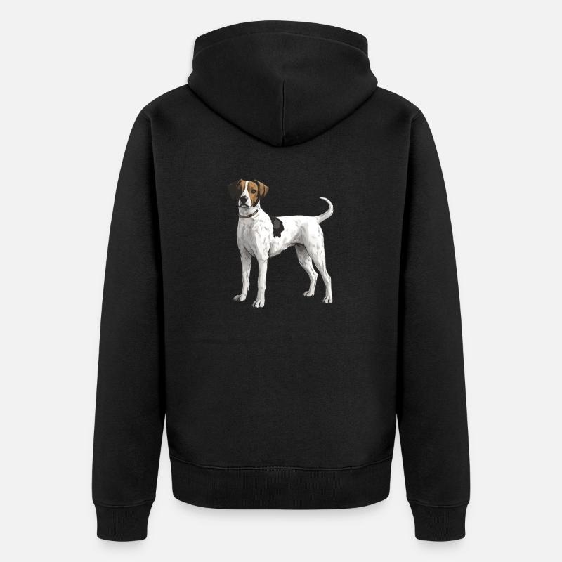 Jack Russel Terrier Chien - Veste à capuche bio Premium Unisexe - noir