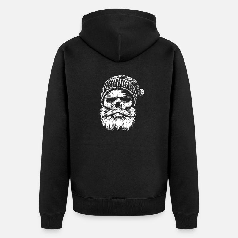 Crâne de bûcheron - Veste à capuche bio Premium Unisexe - noir