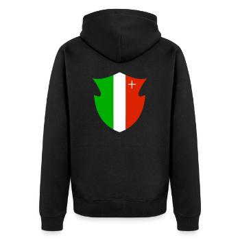 Canton de Neuchâtel - Veste à capuche bio Premium Unisexe - noir - Dos - Nico (187cm)