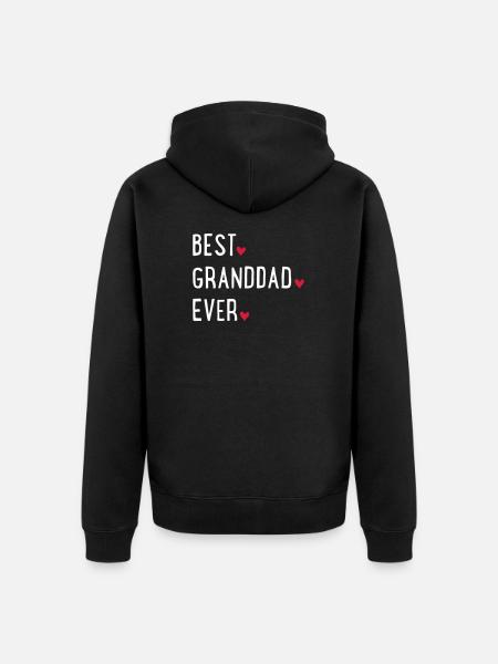 Opa - Unisex Premium Bio Zip Hoodie - Schwarz