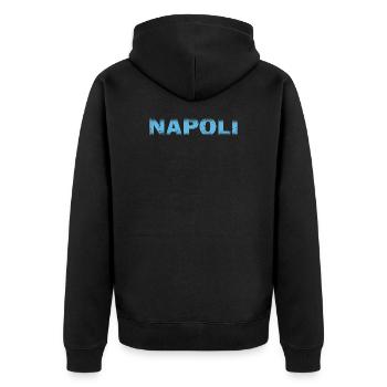 Napoli Napoli Italy Italia - Unisex Premium Organic Zip Hoodie - black - Back - Nico (187cm)