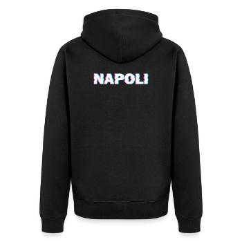 Napoli Napoli Italy Italia - Unisex Premium Organic Zip Hoodie - black - Back - Nico (187cm)