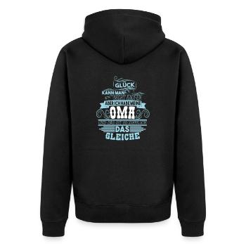 T-shirt pour le bonheur de l’oncle ne peut pas acheter OMA - Veste à capuche bio Premium Unisexe - noir - Dos - Nico (187cm)