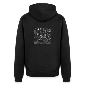 30 Geburtstag Wurzel aus 900 Mathe Nerd - Unisex Premium Bio Zip Hoodie - Schwarz - Hinten - Nico (187cm)
