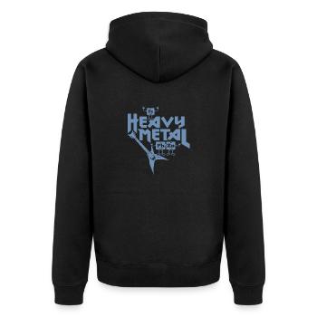 Heavy Metal Drôle - Veste à capuche bio Premium Unisexe - noir - Dos - Nico (187cm)