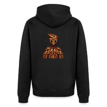 Scénario d’automne avec Alien: Colorful - Veste à capuche bio Premium Unisexe - noir - Dos - Nico (187cm)