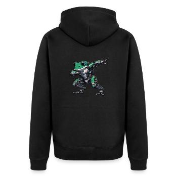 Cool Robot Grenouille Dabbing Mech Cyborg - Veste à capuche bio Premium Unisexe - noir - Dos - Nico (187cm)