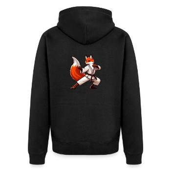 Fox Karaté Arts martiaux Arts martiaux japonais - Veste à capuche bio Premium Unisexe - noir - Dos - Nico (187cm)