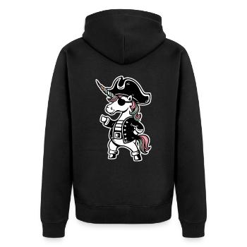 Licorne Licornes Créatures mythiques Mystique - Veste à capuche bio Premium Unisexe - noir - Dos - Nico (187cm)
