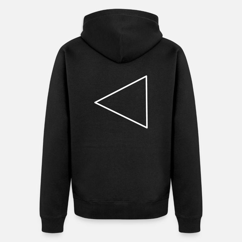 Triangle - Veste à capuche bio Premium Unisexe - noir