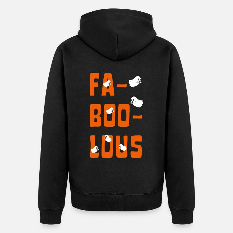 FA BOO LOUS Funny Halloween - Veste à capuche bio Premium Unisexe - noir