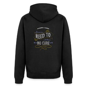 cool drôle citation tasses bday anniversaire cadeau fun - Veste à capuche bio Premium Unisexe - noir - Dos - Nico (187cm)