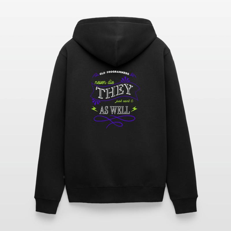present idea fun programming computer freak Unisex Premium Bio Zip Hoodie