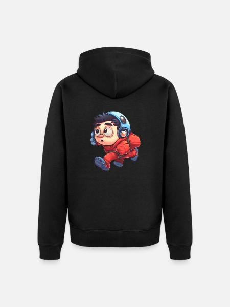 Charming Critters - Unisex Premium Organic Zip Hoodie - black