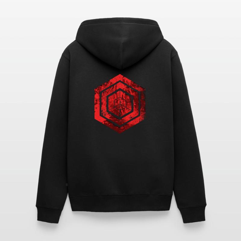 hexagon programming programmer coding geometric Unisex Premium Organic Zip Hoodie