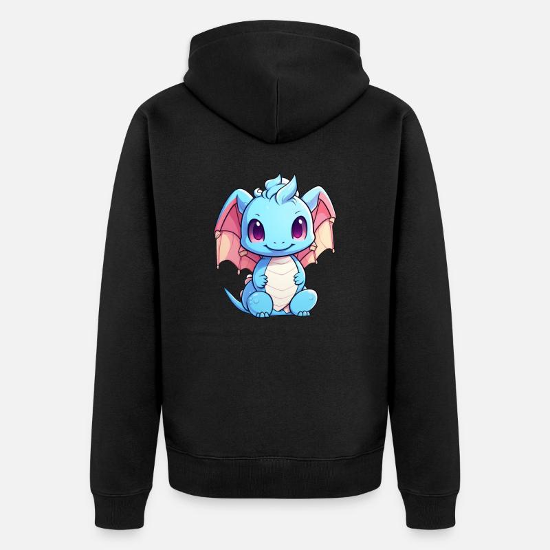 Bébé Dragon - Veste à capuche bio Premium Unisexe - noir